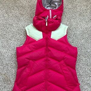Nike Pink and Light Green Ski Jacket